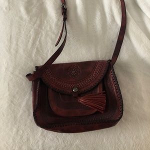 Patricia Mash Red Leather crossbody